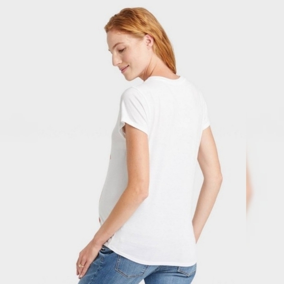 Isabel Maternity Hey there Pumpkin maternity t-shirt White Size XXL - Picture 2 of 9